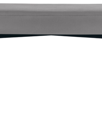 Zitbank GAIA, groot model, kunstleren bekleding, muisgrijs