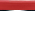 Zitbank GAIA, groot formaat, kunstleren bekleding, rood