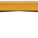 Bankje PAPERFLOW GAIA, maat L, stoffen bekleding, safraan