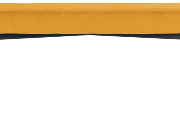 Bankje PAPERFLOW GAIA, maat L, stoffen bekleding, safraan