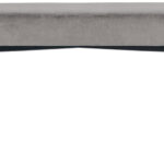 Fluwelen barkruk Gaia, groot model, grijs