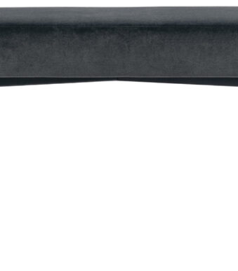 Fluwelen zitbank GAIA, grote maat, antracietkleur