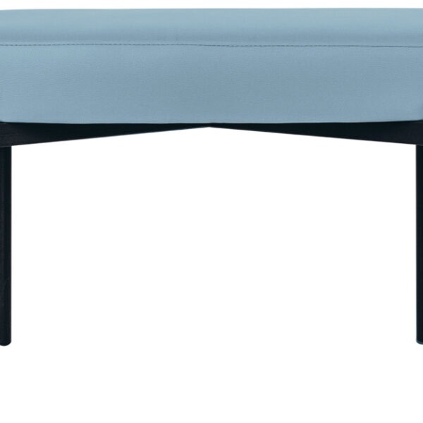 Papierstroombankstel Gaia, middelgroot, kunstleerbekleding, blauw