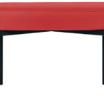 Zitbank GAIA, maat M, kunstlederen bekleding, rood