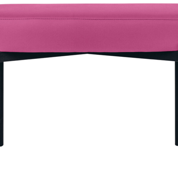 Papierstroomsitsbank Gaia, middelgroot, kunstlederen bekleding, paars