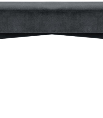 Zitbank GAIA in middelmaat, fluweelstof, antracietgrijs