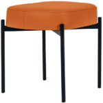 Zitbank Gaia, maat S, kunstlederen bekleding, oranje