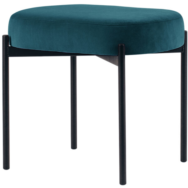 Fluwelen zitkruk Gaia, groen, kleine maat