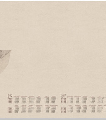 Sigel Papieren Bureauonderlegger 'Natural Leaves', 595 x 410 mm