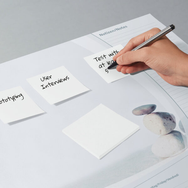 Sigel zelfklevende notitieblokken, 75 x 75 mm, blanco, wit