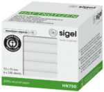 Sigel zelfklevende notitieblokken, 75 x 75 mm, blanco, wit
