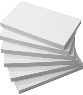 Sigel zelfklevende notitieblokken, 125 x 75 mm, blanco, wit