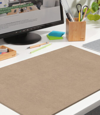 Sigel papieren schrijfonderlegger, blanco bruin, 595 x 410 mm