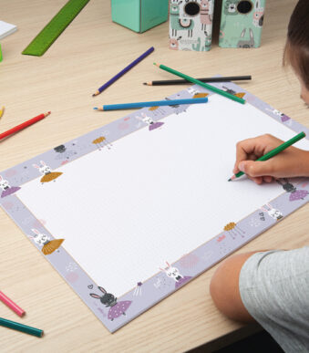 Sigel Papieren Schrijfonderlegger 'Bunny Ballerinas