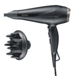 SEVERIN Haardroger HT 0167, zwart/zilver