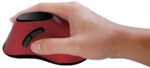 LogiLink draadloze optische muis ergonomisch, rood/zwart