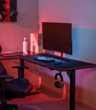 LogiLink XXXL Gaming Muismat, zwart