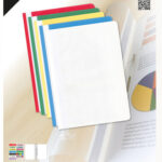 Kangaro Snelhechters A4 PP, 5 stuks gekleurd gesorteerd