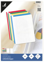 Kangaro Snelhechters A4 PP, 5 stuks gekleurd gesorteerd