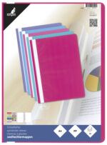 Kangaro snelhechters A4 PP gekleurd gesorteerd 5 stuks