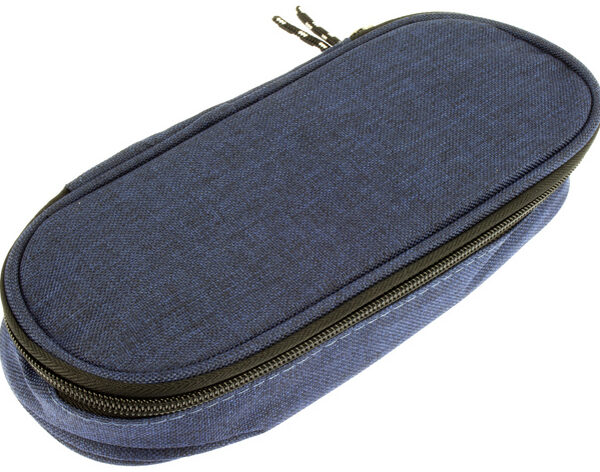 Kangaro pennenetui ovaal polyester donkerblauw