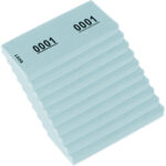 Kangaro Nummernblok 1-1000, 105 x 42 mm, blauw