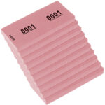 Kangaro nummerblok 1-1000, 105 x 42 mm, roze