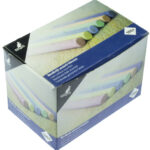 Kangaro Schoolbordkrijt rond gekleurd gesorteerd 100 stuks