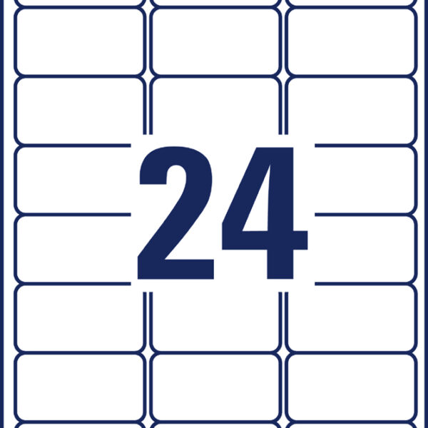 AVERY Zweckform extra sterke etiketten 63,5 x 33,9 mm wit