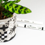 Kores Acrylmarker Duo, 2 punten, zwart/wit