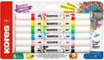 Kores Acrylstiften Duo, 2 punten, 6 stuks, kleurgesorteerd