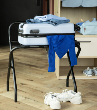 MOOR Mary bagagedrager II, met rugleuning, zwart