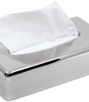 MOOR KIM Tissueboxhouder, Chroom, Zilver