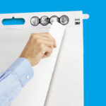 Zelfklevend Grote Memo-Blok, Blanco, Wit