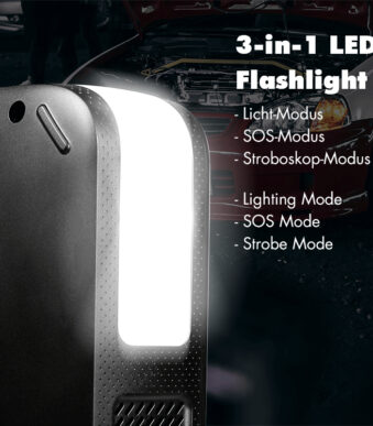 LogiLink 4-in-1 auto jumpstarter, 7.200 mAh, zwart