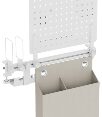 LogiLink Prikbord Bureau Organizer Rail Systeem, wit