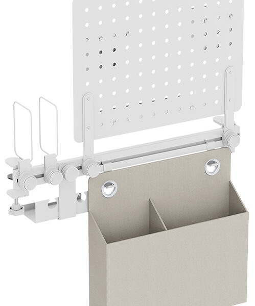 LogiLink Prikbord Bureau Organizer Rail Systeem, wit