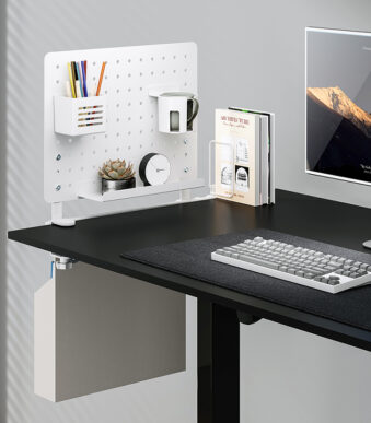 LogiLink Prikbord Bureau Organizer Rail Systeem, wit