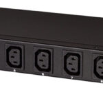 LogiLink IP stekkerdoos 19 inch, 8-voudig, 1 HE, zwart