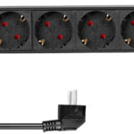 LogiLink 19" stekkerdoos 9-voudig met schakelaar zwart
