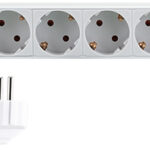 LogiLink 19 inch stekkerdoos 9-voudig met schakelaar grijs