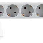 LogiLink 19 inch stekkerdoos, 9-voudig, zonder schakelaar, grau