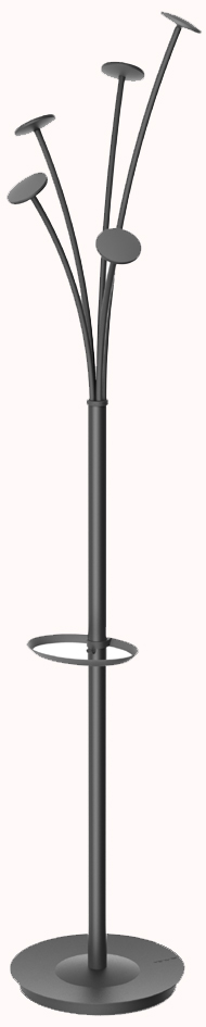 ALBA kapstok FESTIVAL, hoogte 1.870 mm, zwart