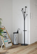 ALBA kapstok FESTIVAL, hoogte 1.870 mm, zwart