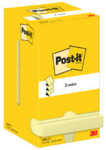 Post-it Z-Notes Zelfklevende memoblaadjes, 76 x 76 mm, geel