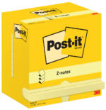 Post-it Z-Notes zelfklevende notitieblokjes, 127 x 76 mm, geel