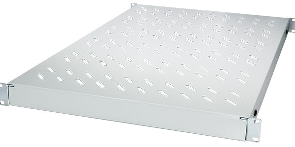 LogiLink 19" Legbord, 1 HE, verstelbaar, (D)800 mm, grijs