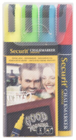 Securit krijtmarkers set medium, 4 stuks
