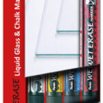 Pentel krijtstiften set 4 stuks, wegwisbaar, verschillende kleuren