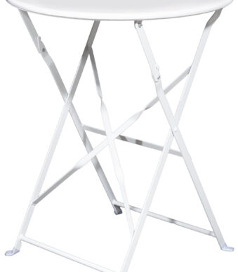 PAPERFLOW opklapbare tuintafel EDEN, rond, wit